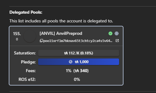 Stake Pool Delegation